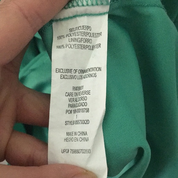 My Michelle teal dress, size 1 - Picture 5 of 5